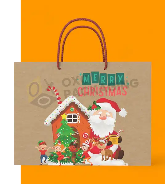 Custom Printed Brown Gift Bags