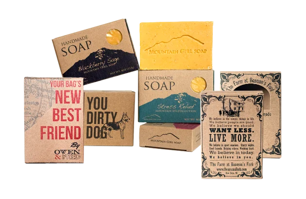 custom handmade soap packaging