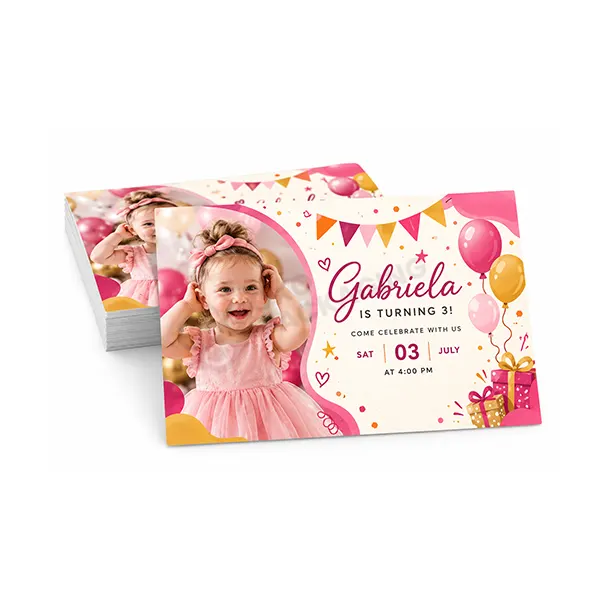 printed birthday invitation cards
